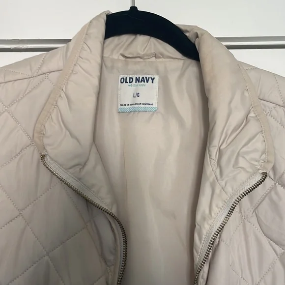 Old navy women’s large cream vest jacket - Picture 2 of 4